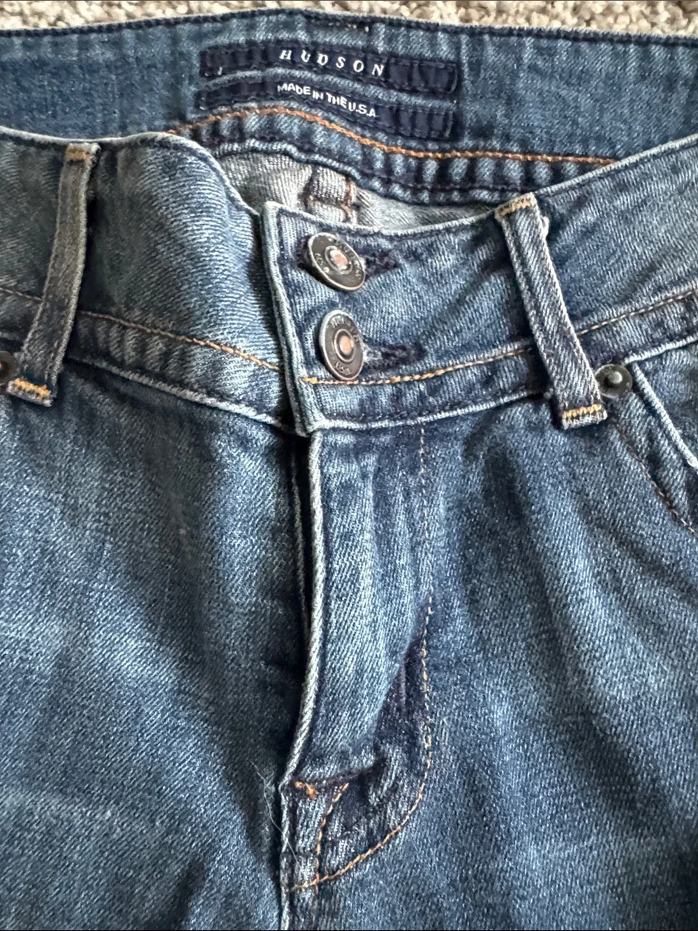 NWT Hudson Signature Bootcut Jeans Flap Pocket Medium Wash Size 27 - Picture 3 of 9